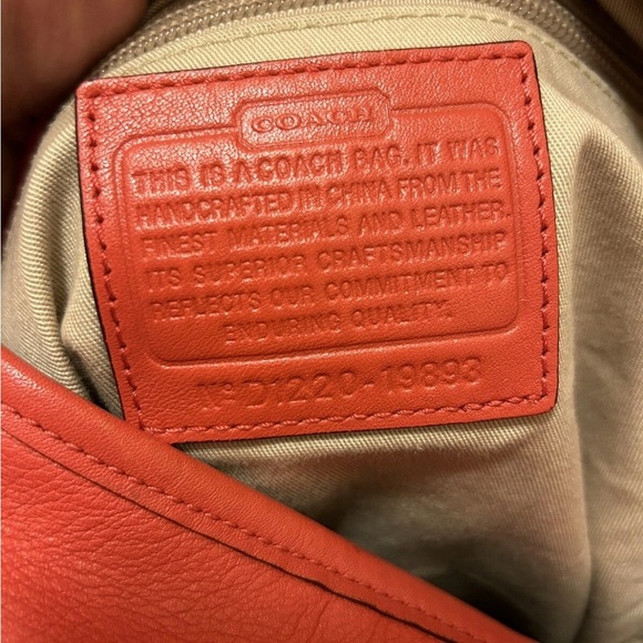 Coach Red Leather Legacy Hobo Women's Bag - Picture 8 of 16